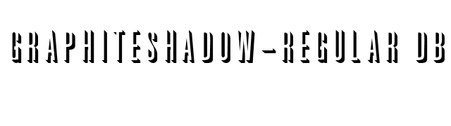 GraphiteShadow-Regular DB font preview