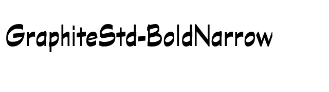 GraphiteStd-BoldNarrow font preview