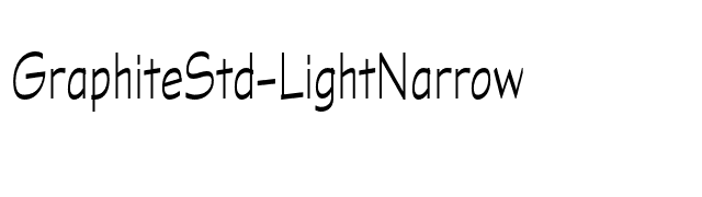 GraphiteStd-LightNarrow font preview