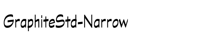 GraphiteStd-Narrow font preview