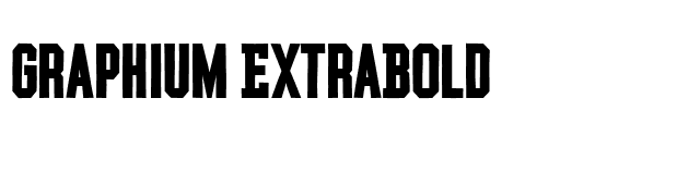 Graphium ExtraBold font preview