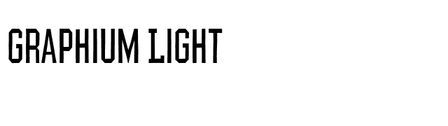 Graphium Light font preview