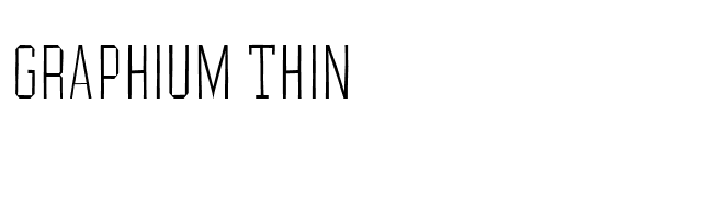 Graphium Thin font preview