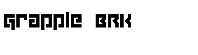 Grapple BRK font preview