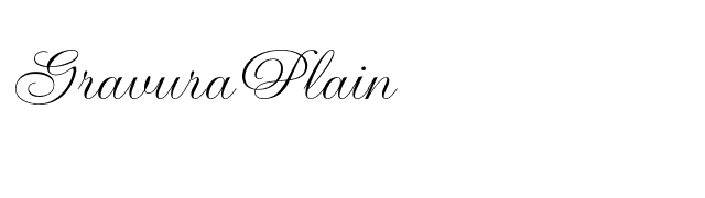 GravuraPlain font preview