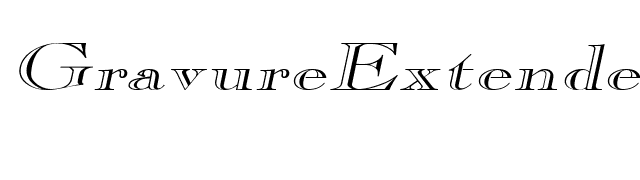 GravureExtended Italic font preview