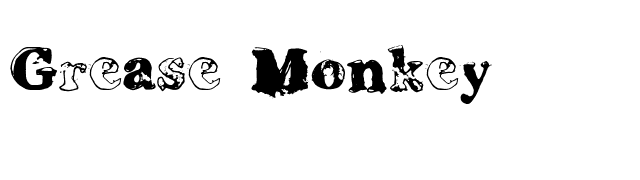 Grease Monkey font preview