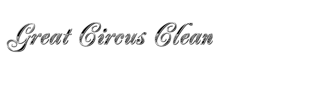 Great Circus Clean font preview