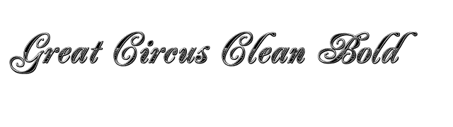 Great Circus Clean Bold font preview