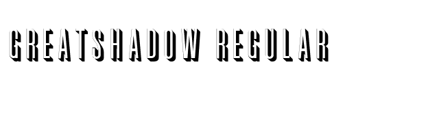 GreatShadow Regular font preview