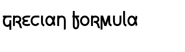 Grecian Formula font preview