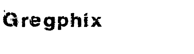 Gregphix font preview