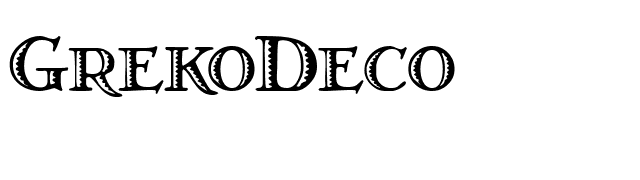 GrekoDeco font preview