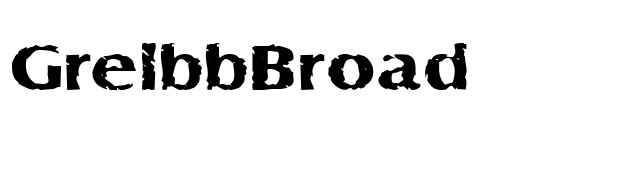 GrelbbBroad font preview