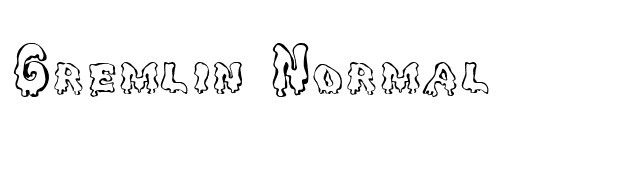 Gremlin Normal font preview