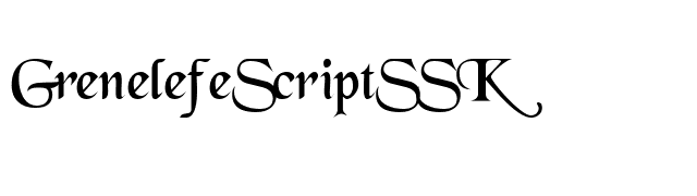 GrenelefeScriptSSK font preview