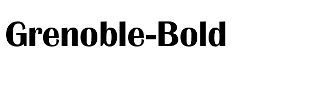 Grenoble-Bold font preview