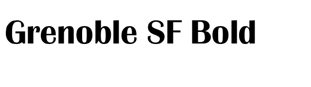 Grenoble SF Bold font preview