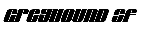 Greyhound SF font preview