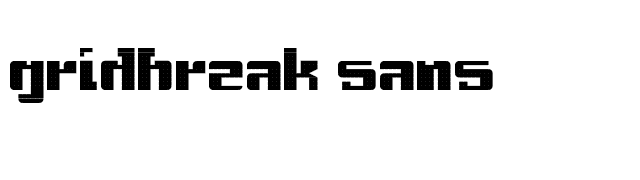 Gridbreak Sans font preview