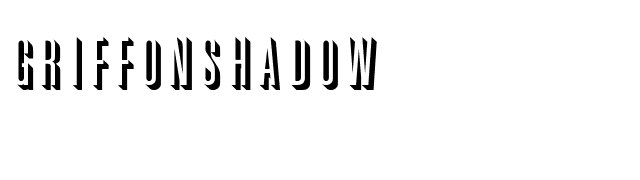 GriffonShadow font preview