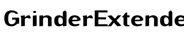 GrinderExtended font preview