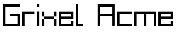 Grixel Acme 9 Regular font preview