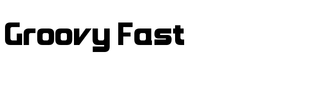 Groovy Fast font preview