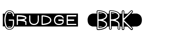 Grudge (BRK) font preview