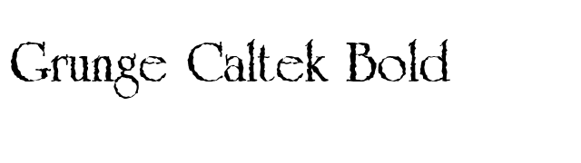 Grunge Caltek Bold font preview