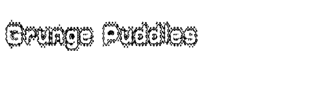 Grunge Puddles font preview