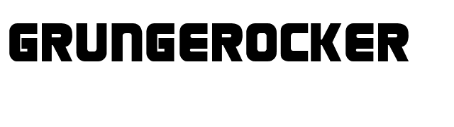 Grungerocker font preview