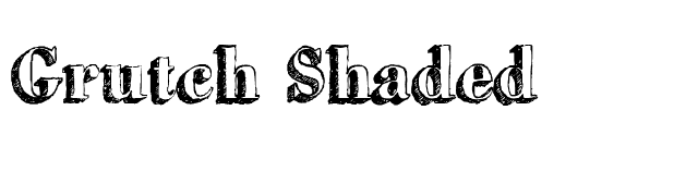 Grutch Shaded font preview