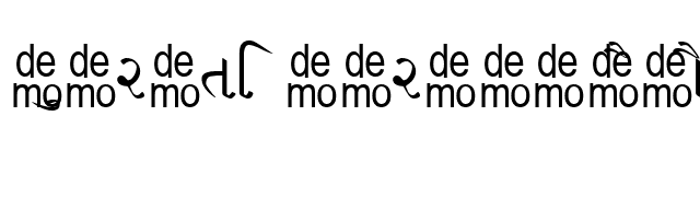 Gujrati Saral-DEMO font preview