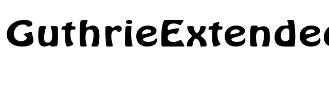GuthrieExtended font preview