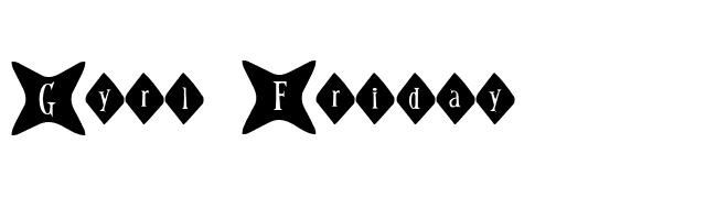 Gyrl Friday font preview