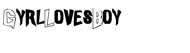 GyrlLovesBoy font preview