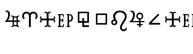 HamburgSymbols font preview