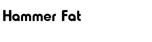 Hammer Fat font preview