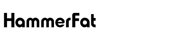 HammerFat font preview