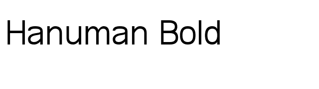 Hanuman Bold font preview