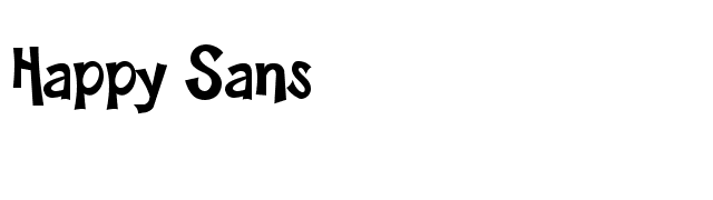 Happy Sans font preview