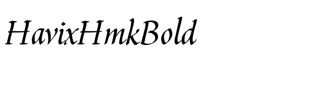 HavixHmkBold font preview