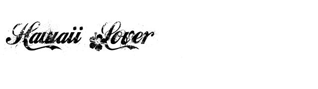 Hawaii Lover font preview