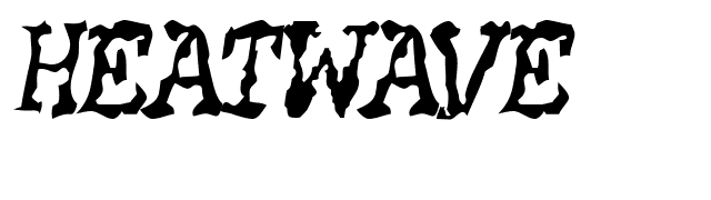 HEATWAVE font preview