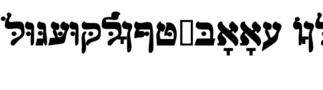 HebrewJoshuaSSK Bold font preview