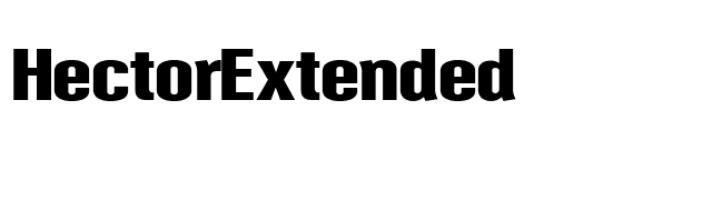 HectorExtended font preview