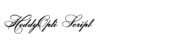 HeddyOpti Script font preview