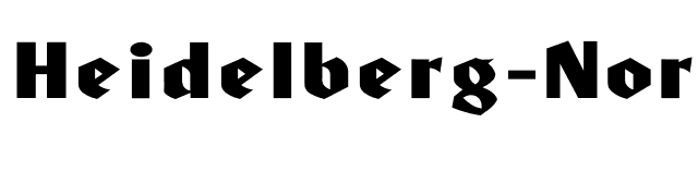 Heidelberg-Normal Ex font preview