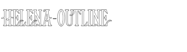 Helena-Outline font preview